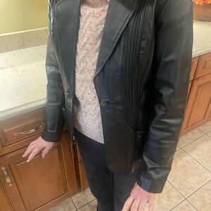Black Leather Women's Jacket